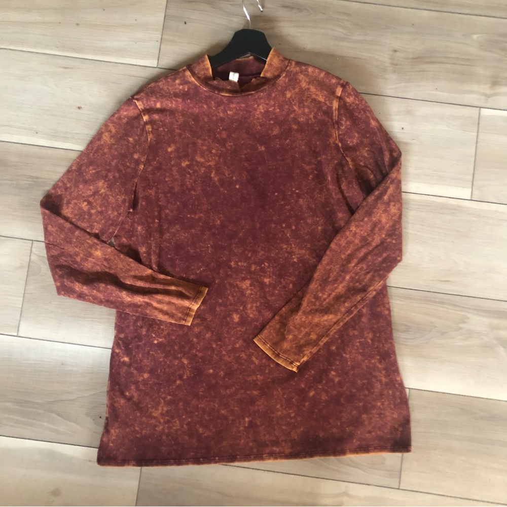 Price drop!!!!Zenana Rustic Long Sleeve dyed Top - soft and stretchy. 1x